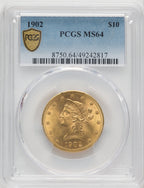 1902 $10 Liberty Eagle PCGS MS64