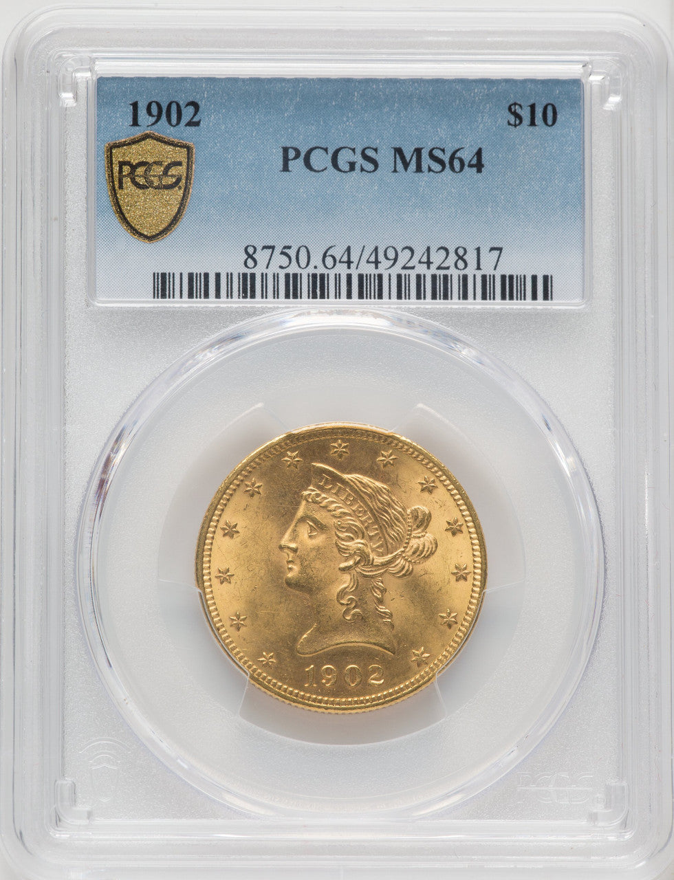 1902 $10 Liberty Eagle PCGS MS64