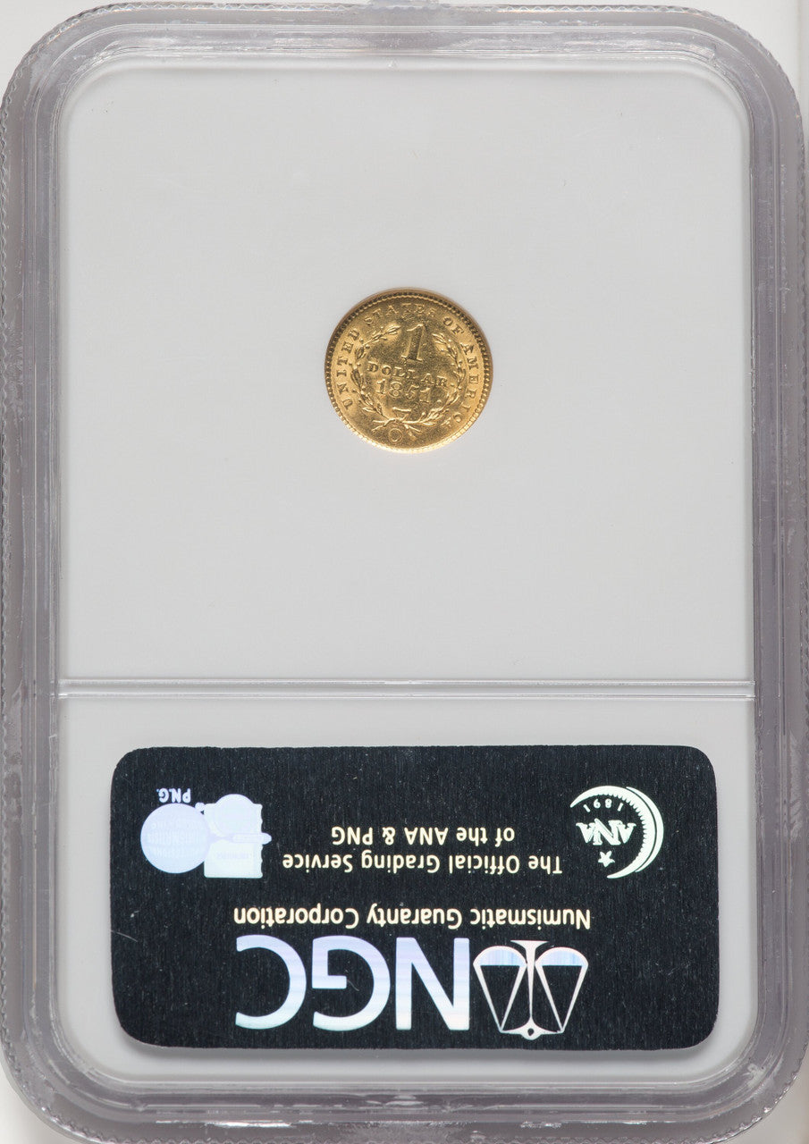 1851-O G$1 Gold Dollar NGC MS61