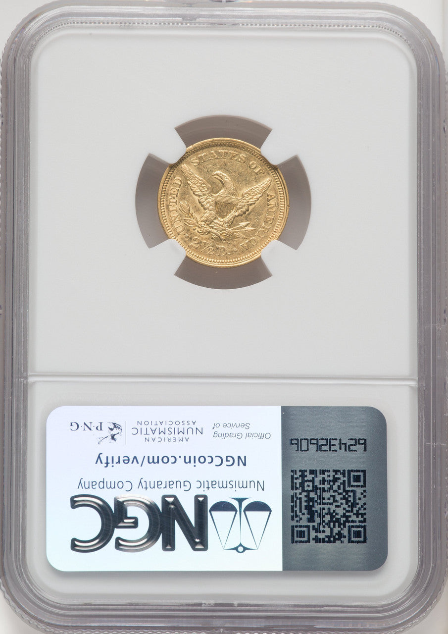 1851 $2.50 Liberty Quarter Eagle NGC AU55 (770522017)