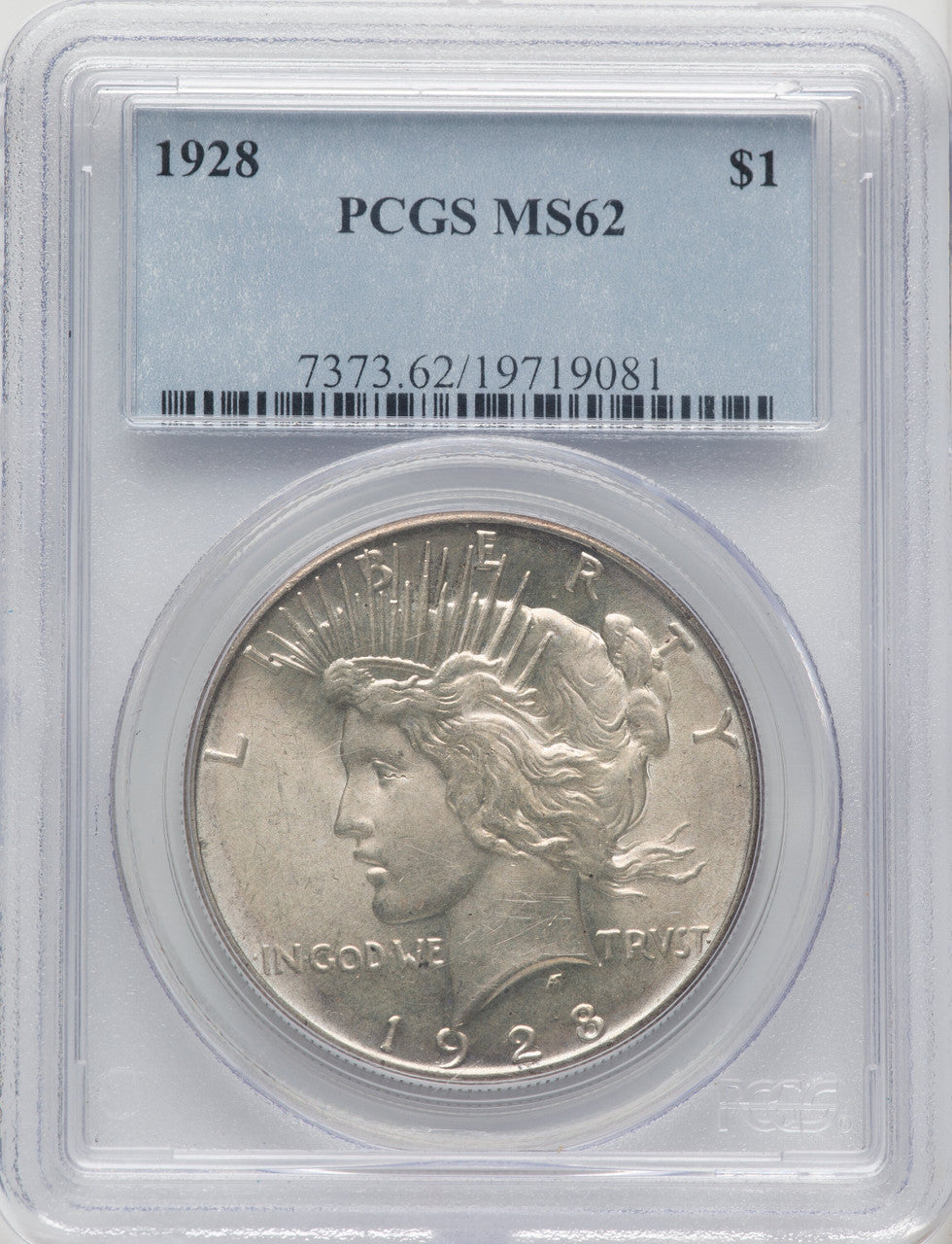 1928 Peace Dollar PCGS MS62