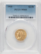 1915 $2.50 Indian Quarter Eagle PCGS MS61