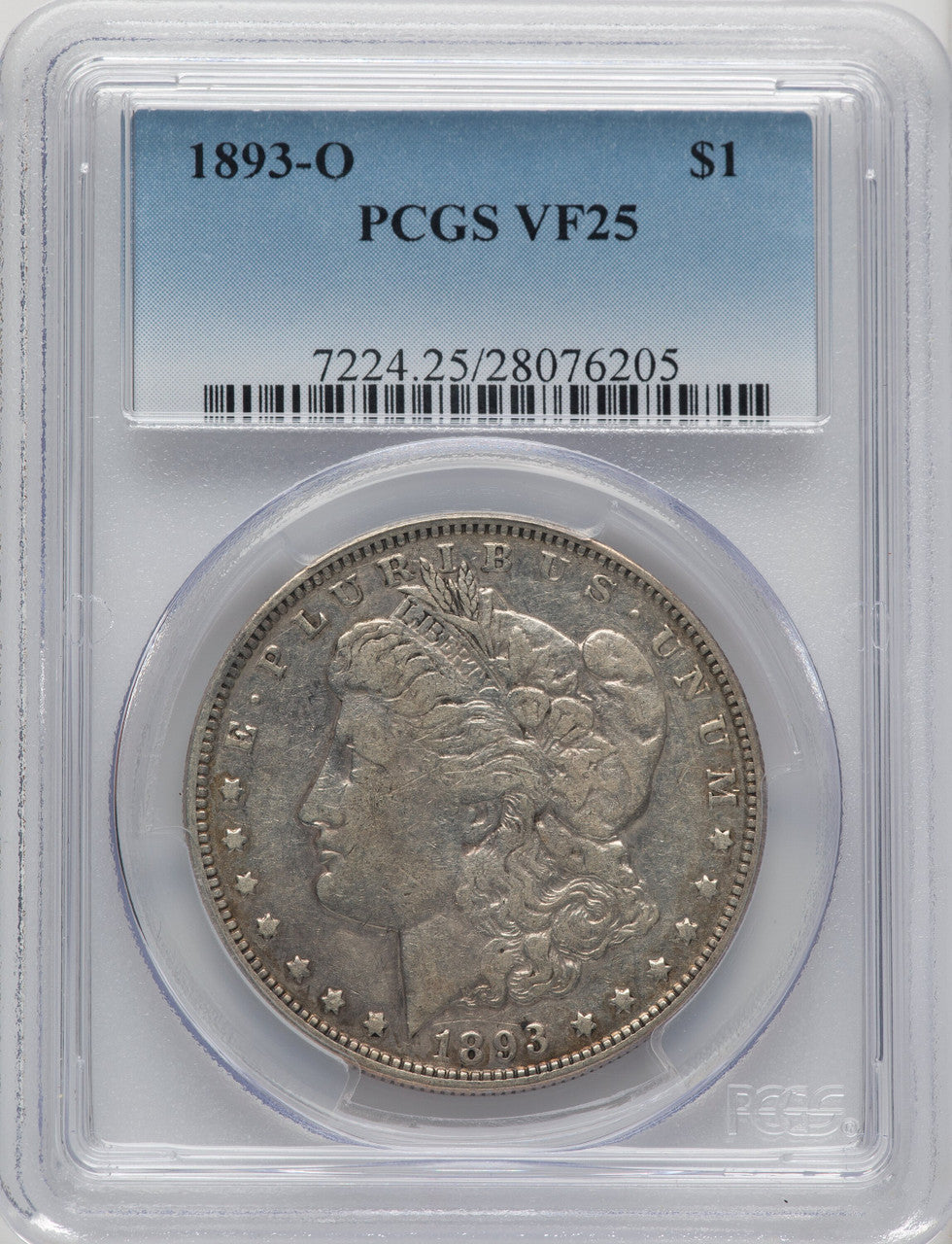 1893-O Morgan Dollar PCGS VF25