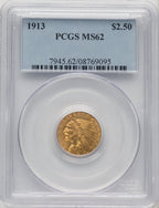 1913 $2.50 Indian Quarter Eagle PCGS MS62 (770522032)