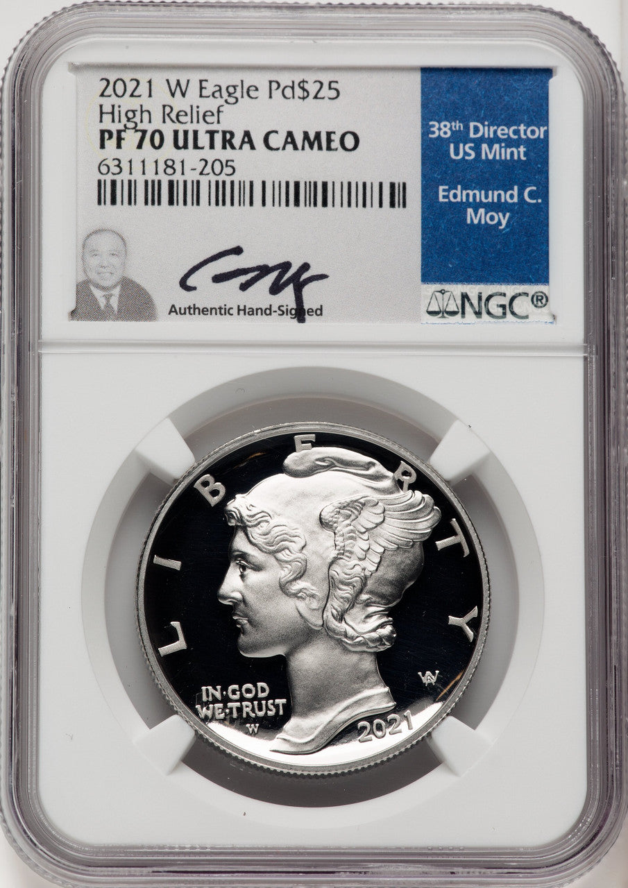 2021-W Palladium Eagle 1 oz Ed Moy NGC PF70