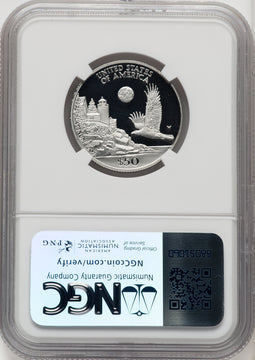 1998-W $50 Half-Ounce Platinum Eagle Brown Label NGC PF70 (767820051)