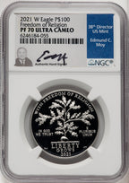 2021-W $100 One-Ounce Platinum Eagle Freedom of Religion NGC PF70 (770751024)