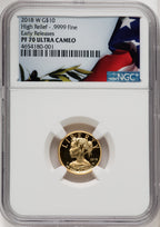 2018-W $10 American Liberty High Relief First Strike NGC PF70 (519590052)