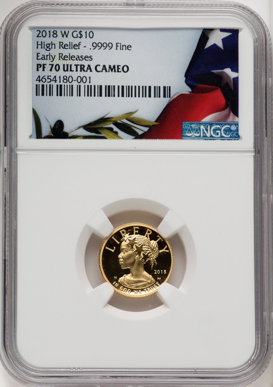 2018-W $10 American Liberty High Relief First Strike NGC PF70 (519590052)