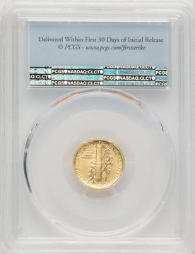 2016-W 10C Mercury Dime Gold 100th Anniversary First Strike FDI Flag PCGS SP70 (770462001)