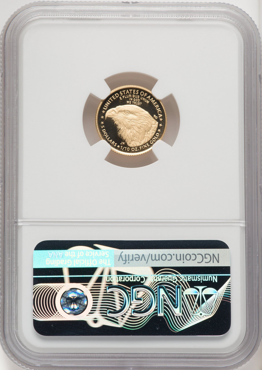 2021-W T2 Gold American Eagle 4-Coin Set NGC PF70 Norris Signed