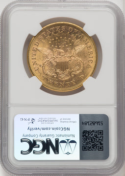 1874-S $20 Liberty Double Eagle NGC MS62
