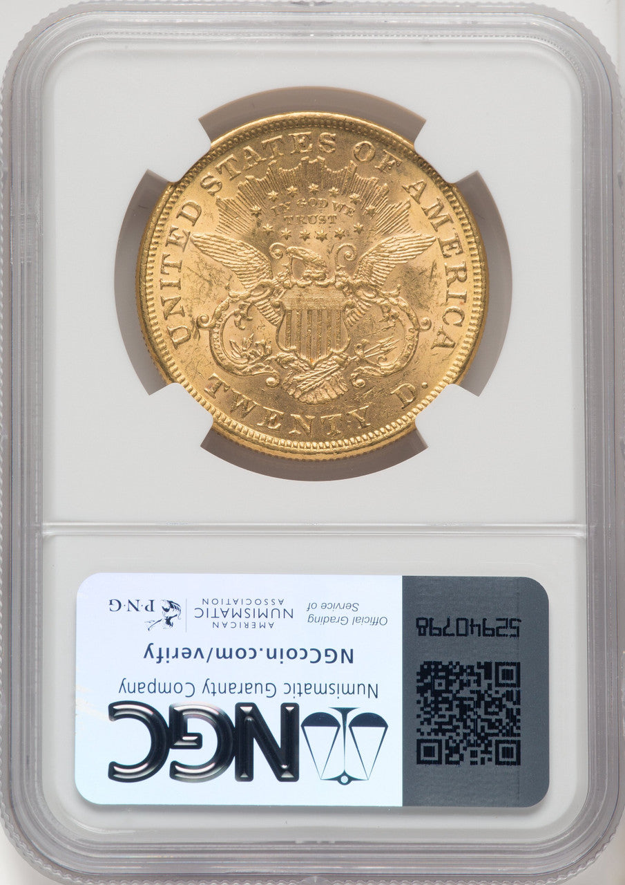 1874 $20 Liberty Double Eagle NGC MS61 (519392107)