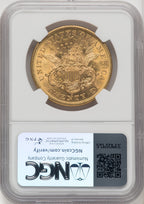 1874-S $20 Liberty Double Eagle NGC MS60