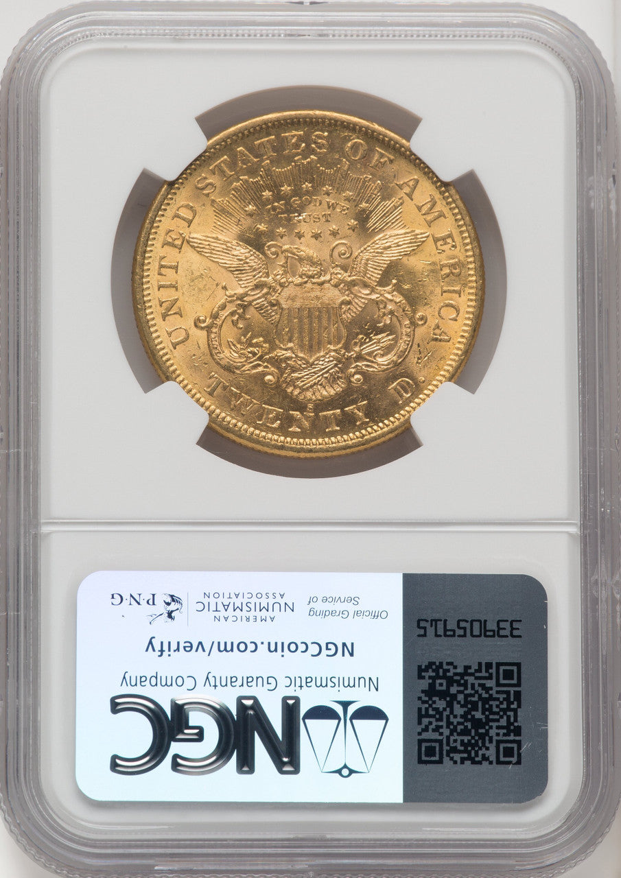 1874-S $20 Liberty Double Eagle NGC MS60