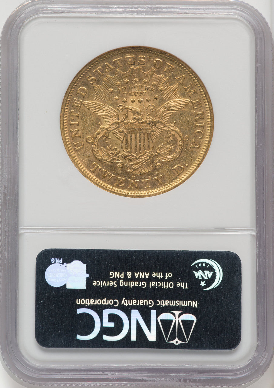 1872-S $20 Liberty Double Eagle NGC AU55 (519392100)