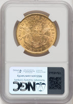 1873 $20 OPEN 3 Liberty Double Eagle NGC MS61 (177078166)