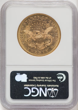 1874-S $20 Liberty Double Eagle NGC MS61