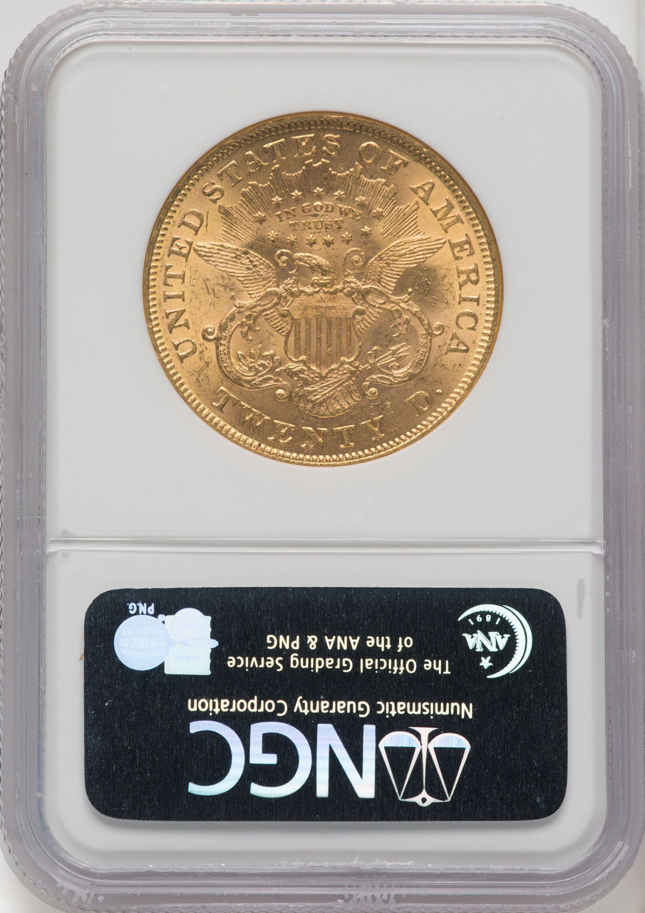 1875 $20 Liberty Double Eagle NGC MS61 (519392111)