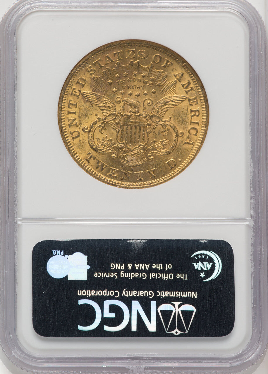 1875-S $20 Liberty Double Eagle NGC MS60 (519392114)