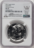 2021 Palladium Eagle 1 oz FDI Adolph Weinman NGC MS70