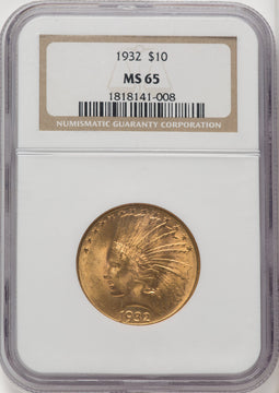 1932 $10 Indian Eagle NGC MS65 (770959006)