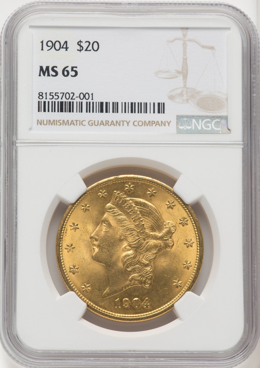 1904 $20 Liberty Liberty Double Eagle NGC MS65 (177115137)