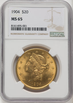 1904 $20 Liberty Liberty Double Eagle NGC MS65 (572155133)
