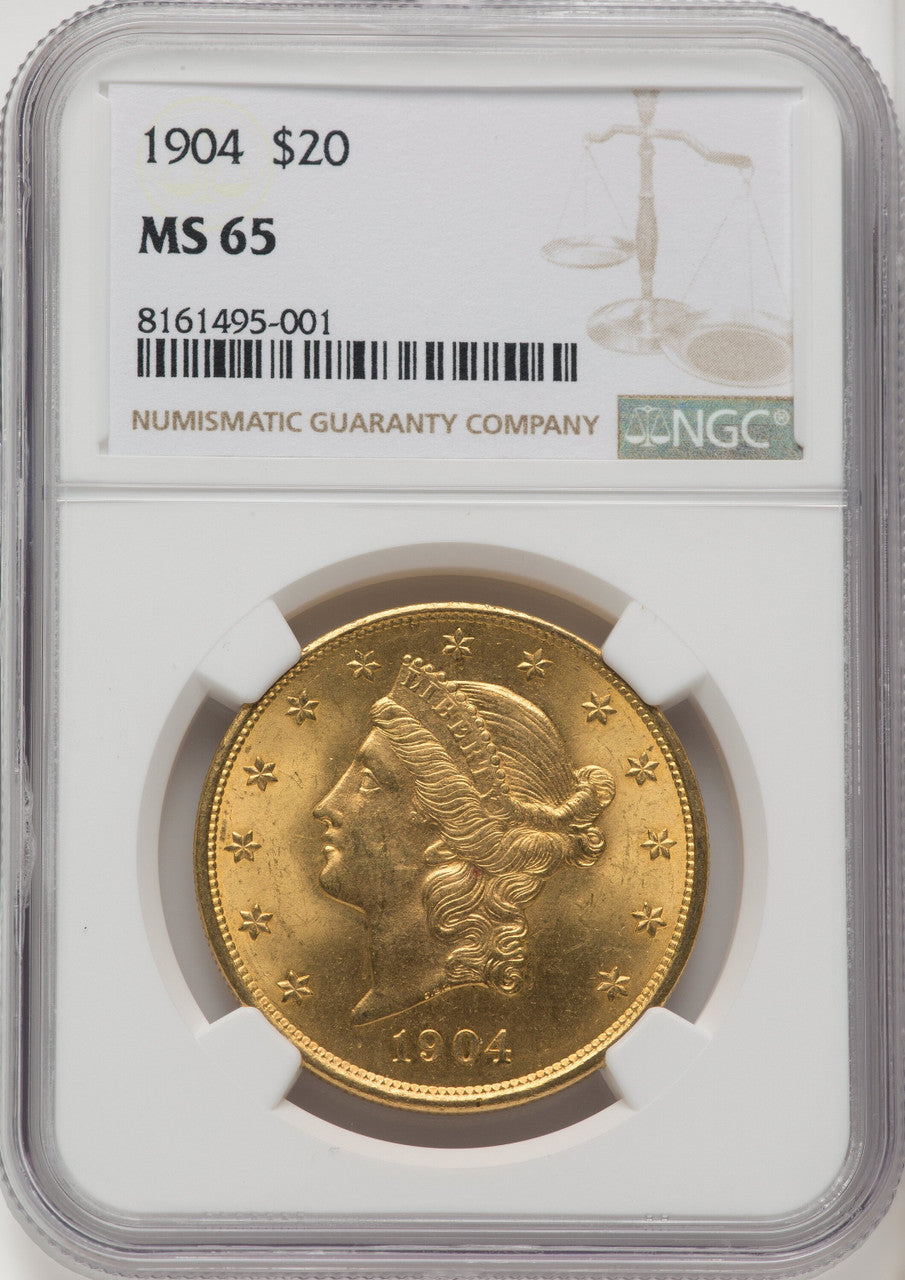1904 $20 Liberty Liberty Double Eagle NGC MS65 (572155133)