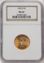1903-S $5 Liberty Half Eagle NGC MS65 (506628040)
