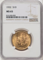 1932 $10 Indian Eagle NGC MS65 (177142628)