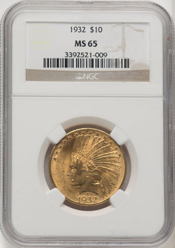 1932 $10 Indian Eagle NGC MS65 (770959008)