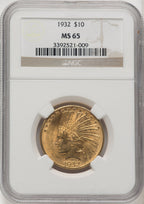 1932 $10 Indian Eagle NGC MS65 (770959008)