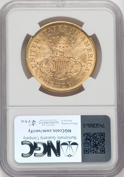 1867-S $20 Liberty Double Eagle NGC AU58 (177115028)