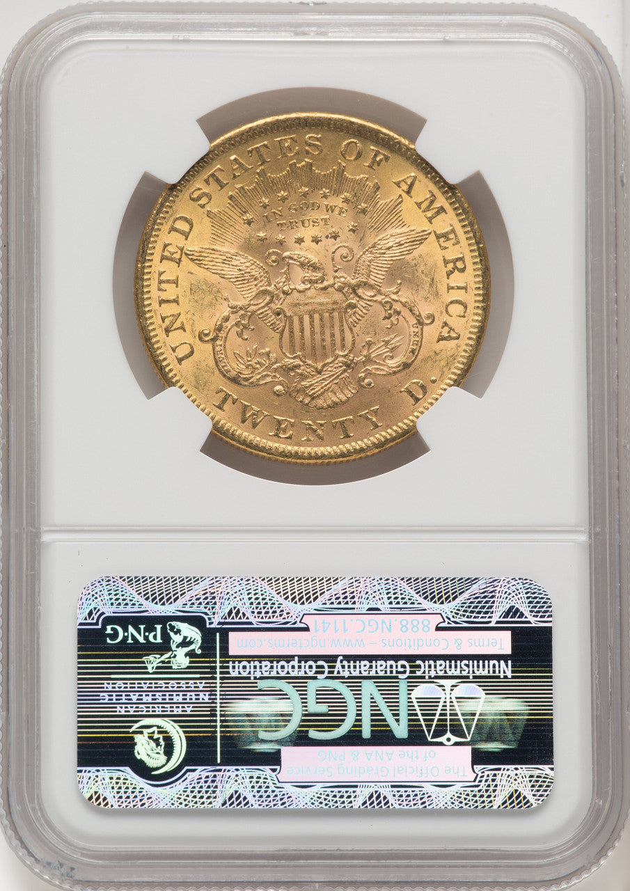 1873 $20 OPEN 3 Liberty Double Eagle NGC MS62 (769135008)