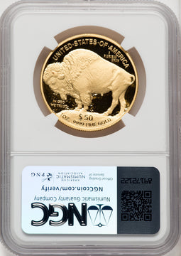 2020-W G$50 Gold Buffalo DCAM Brown Label NGC PF70 (771034024)