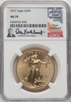 2022 $50 One-Ounce Gold Eagle NGC MS70