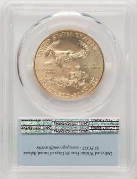 2017 $50 One-Ounce Gold Eagle First Strike FS Flag PCGS MS70