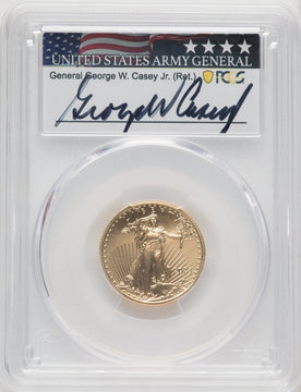 2023 Gold Eagle 1/4 oz FS George Casey PCGS MS70