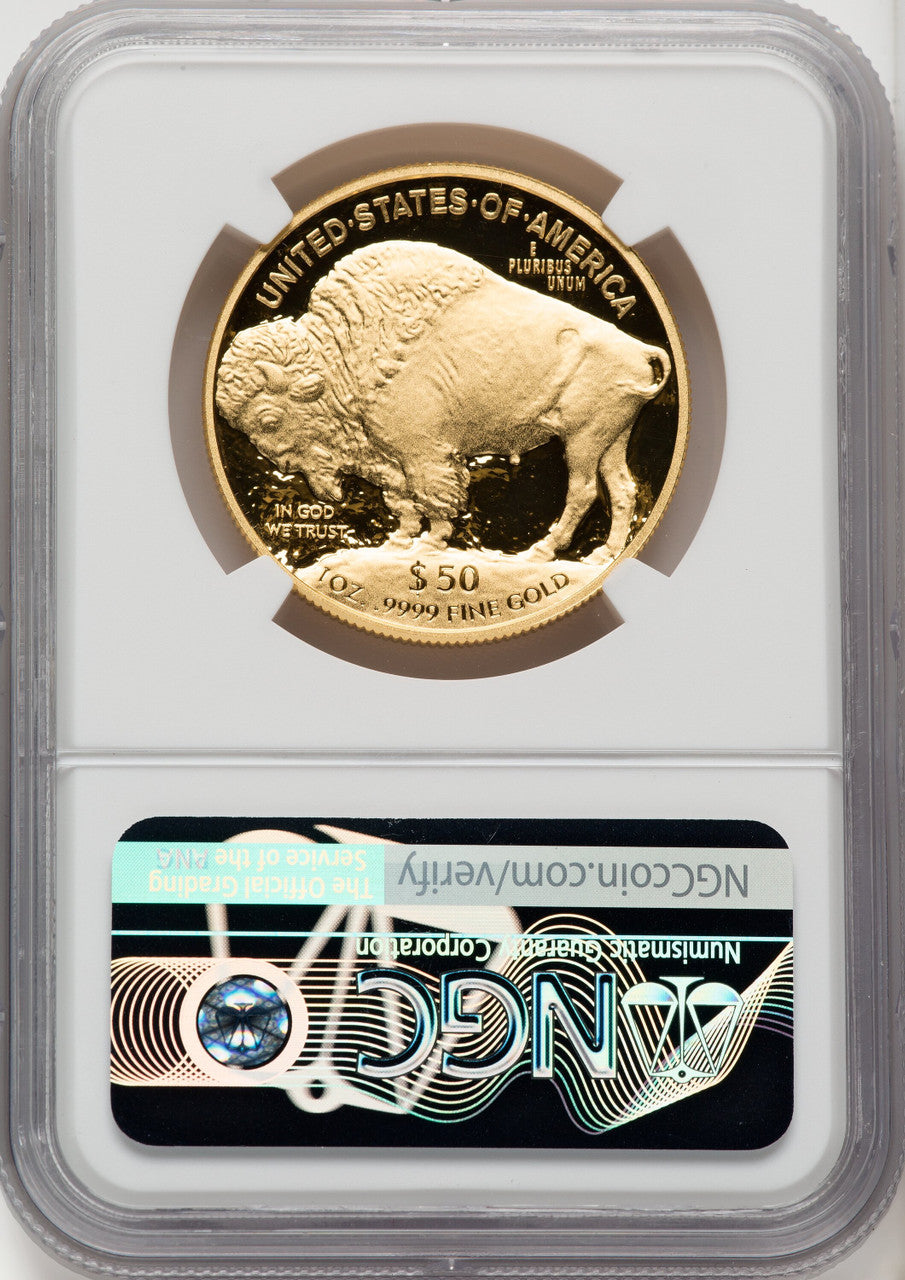 2017-W $50 One-Ounce Gold Buffalo NGC PF70 Mike Castle
