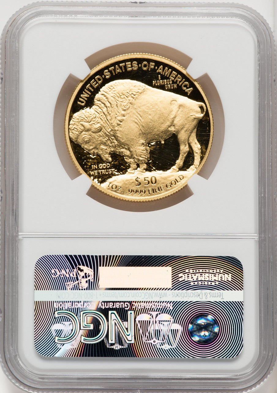 2017-W $50 One-Ounce Gold Buffalo First Day First Strike NGC PF70