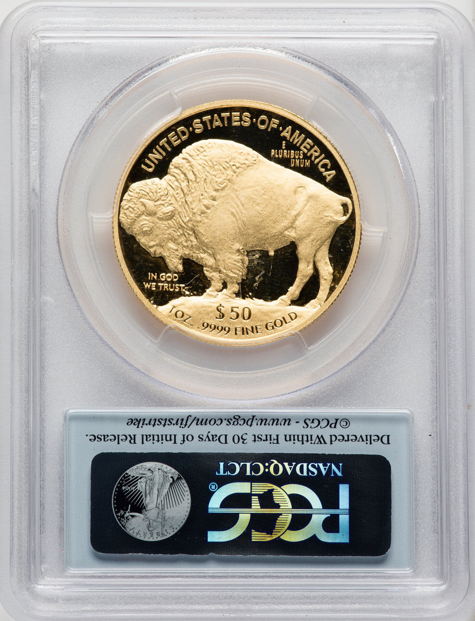 2013-W One-Ounce Gold Buffalo First Strike FS Flag PCGS PR70