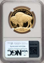 2012-W $50 One-Ounce Gold Buffalo Brown Label NGC PF70 (770533021)