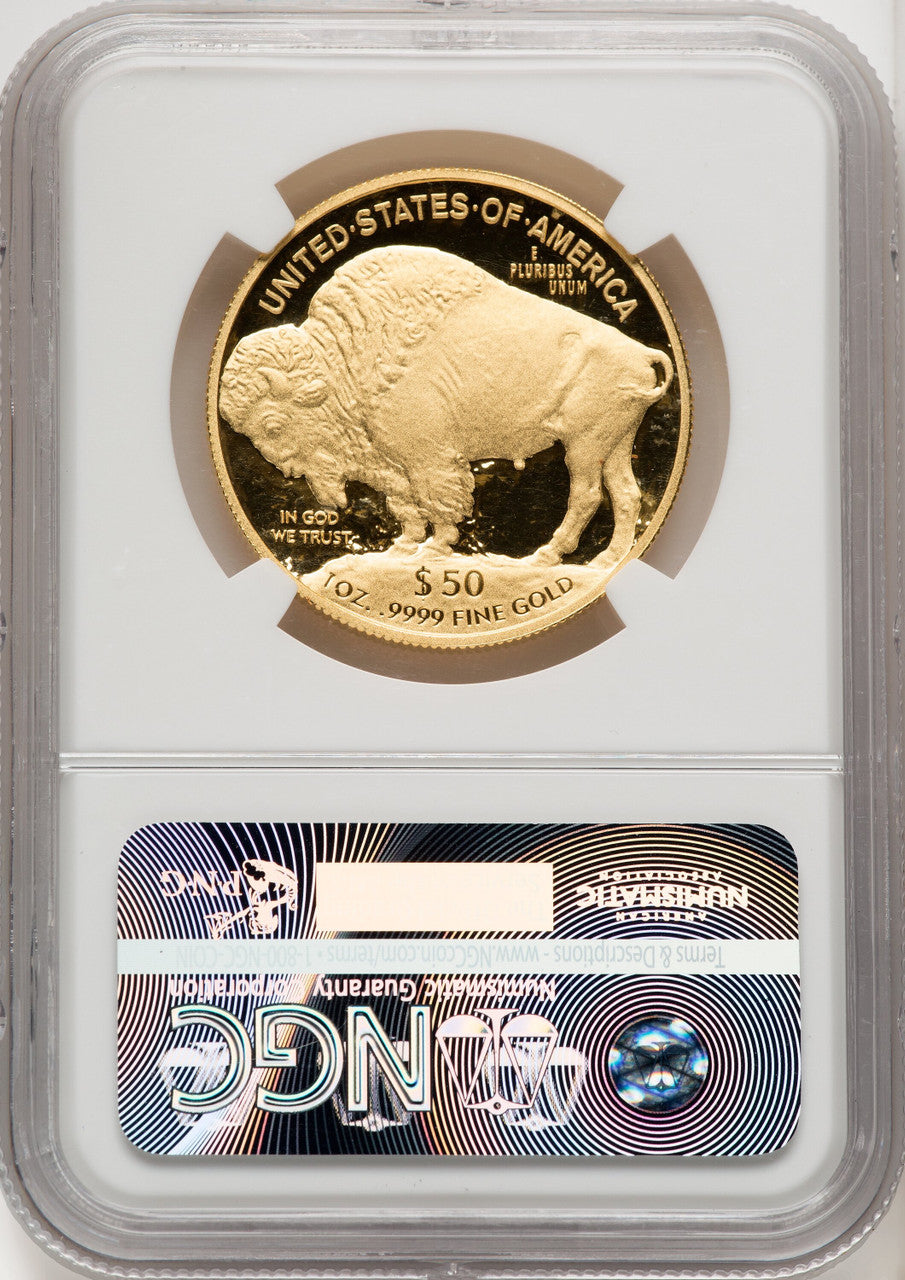2010-W $50 One-Ounce Gold Buffalo .9999 Fine Gold NGC PF70 (519827004)