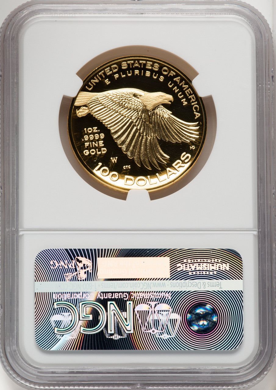 2017-W G$100 American Liberty High Relief FDI 225th Anniversary Label NGC PF70