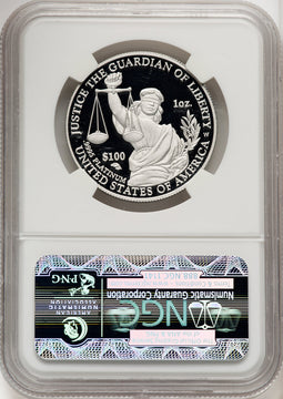 2010-W $100 One-Ounce Platinum Eagle First Strike ER Blue NGC PF70 (771067001)