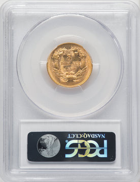 1878 $3 Three Dollar Gold Pieces PCGS MS63 (771004004)