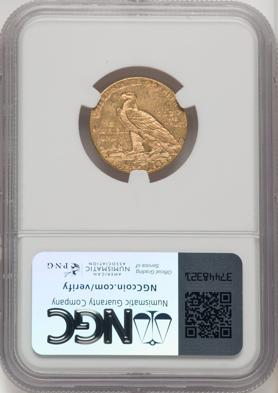 1916-S $5 Indian Half Eagle CACG MS62