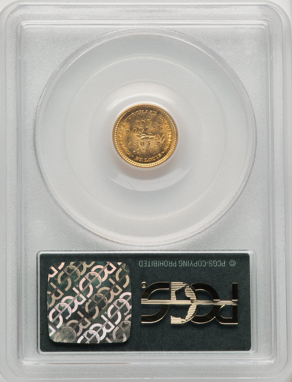 1903 G$1 JEFF CAC Commemorative Gold PCGS MS65