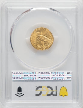 1908 $2.50 CAC Indian Quarter Eagle PCGS MS65